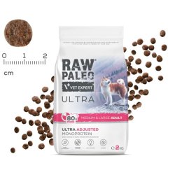 RAW PALEO Ultra Pork Medium & Large Adult - t�rfoder til hunde - 10kg