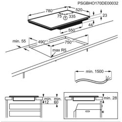 Electrolux EIV83443BW kogeplade Hvid Indbygget Zone induktionskogeplade 4 zone(s)