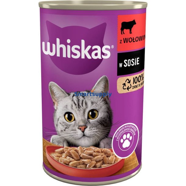 Whiskas Oksekd I Sauce 400 G