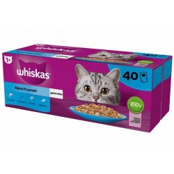 Whiskas Fiskefavoritter I Gel&eacute; - Vdfoder Til Katte - 40X85 G
