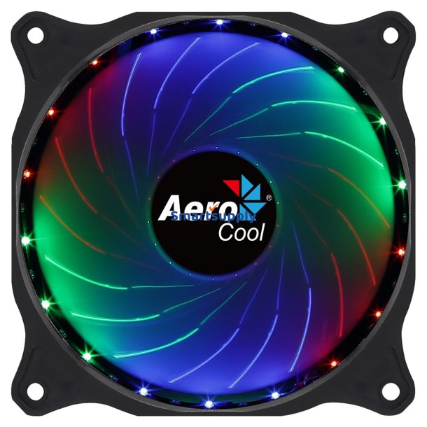 Aerocool Cosmo12frgb Pc-Blser 12Cm LED Rgb Molex-Stik Silent Black