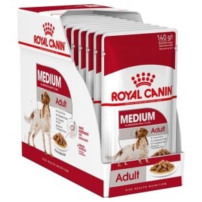 ROYAL CANIN SHN Medium Adult in sauce - vdfoder til voksne hunde - 10x140g