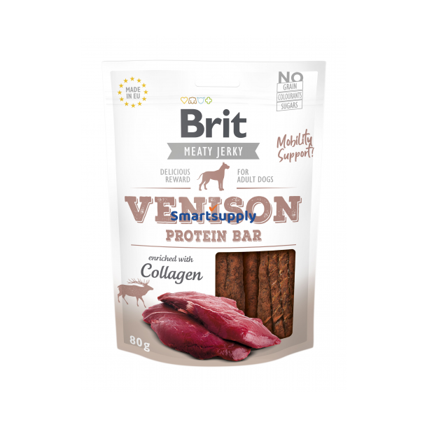 Brit Meaty Jerky Vildtprotein - Hundegodbid - 200 G