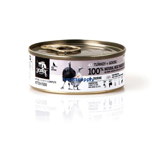 3COTY Turkey with goose For kittens - vd kattefoder - 80g