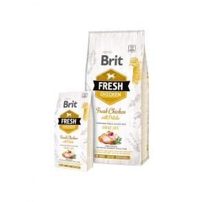 Brit Fresh 12 kg Voksen ble, Boghvede, Kylling, Kartoffel
