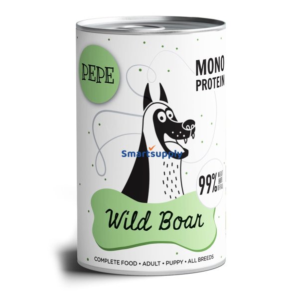 PAKA ZWIERZAKA Pepe Wild Boar - vdfoder til hunde - 400g