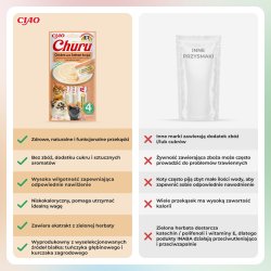 Inaba Churu Kylling Med Lakseopskrift - Kattegodbidder - 4X14 G