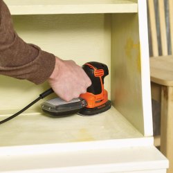 Black & Decker BLACK+DECKER KA2500K Levigatrice Multifunzione Mouse, Velocit 14.000 Giri/Min, 120 W