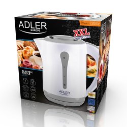 Adler AD 1244 elkedel 2,5 L 2200 W Hvid