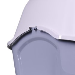 DIAMENTIQ BAYA white/light grey -  kattebakke - 55,5 x 40 x 38,7 cm