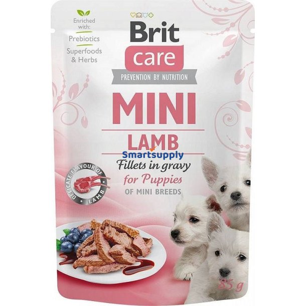 Brit Care Mini Puppy Lam - Vdfoder Til Hunde - 85 G