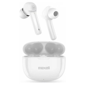 Maxell Dynamic+ trdlse hovedtelefoner med opladningsetui Bluetooth hvid