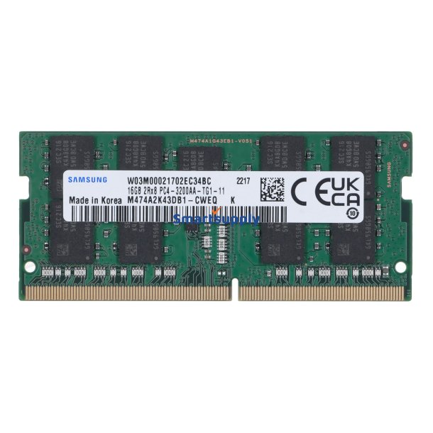 Samsung So-Dimm Ecc 16Gb Ddr4 2Rx8 3200Mhz Pc4-25600 M474a2k43db1-Cwe