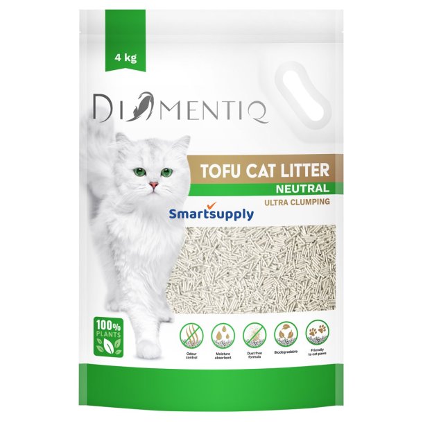 DIAMENTIQ Tofu Neutral Ultra clumping - plantegrus - 4kg