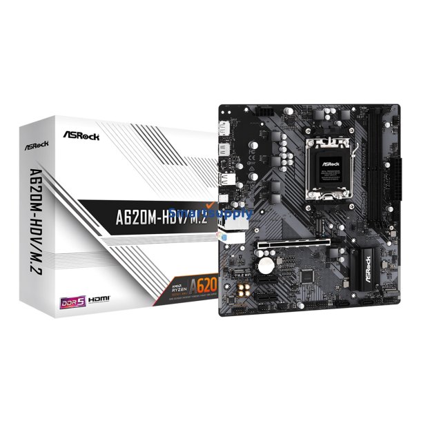 Asrock A620m-Hdv/M.2 Amd A620 Socket Am5 Micro Atx