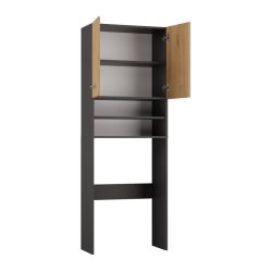 Vaskemaskineskab Pola Dk 64X30xh180 Antracit/Hndvrker