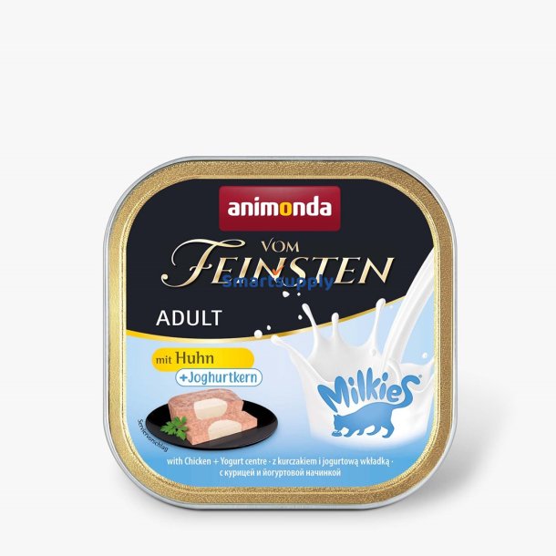 ANIMONDA Vom Feinsten Adult Milkies med kylling og yoghurtfyld - vdfoder til katte - 100g