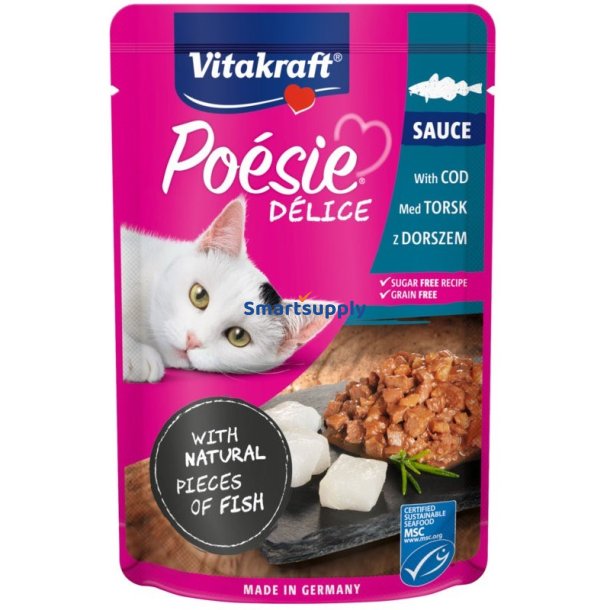 Vitakraft Poesie Delice Torsk Til Katte - Vdfoder Til Katte - 85 G