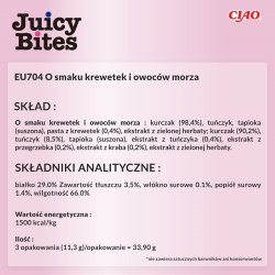 Inaba Juicy Bites Rejer Og Skaldyr - Kattegodbidder - 3X11,3 G