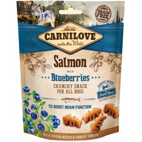 CARNILOVE Fresh Crunchy Salmon+Blueberry hundegodbid - 200 g