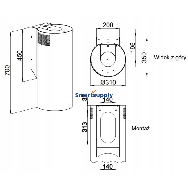 Maan Elba Wpb 731 Sand Guld Baldakin