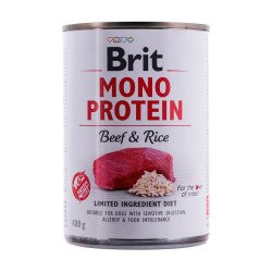 BRIT Mono Protein Beef & Rice - vdfoder til hunde - 400g