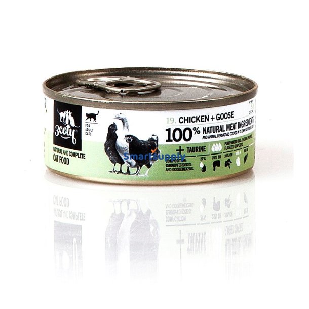 3Coty Kylling Med Gs - Vdfoder Til Katte - 80G