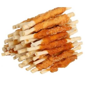 HILTON Chicken wrap white rawhide stick - Hundegodbidder - 500 g
