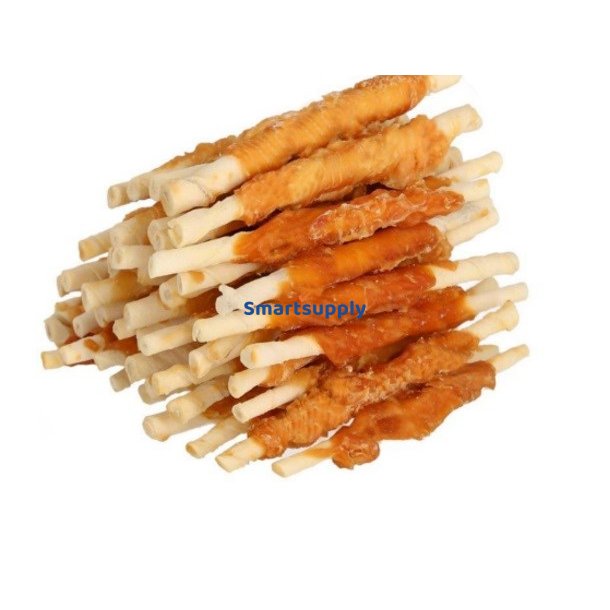 Hilton Chicken Wrap Hvid Rhud Stick - Hunde Godbid - 500 G