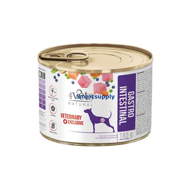 4VETS Natural Gastro Intestinal Dog  - vdt hundefoder - 185 g