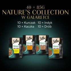Sheba Nature's Collection Fjerkr Smag I Gel&eacute; - Vdfoder Til Katte - 40 X 85G