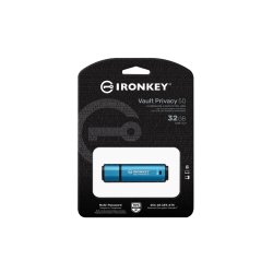 Kingston Ironkey 32Gb Vault Privacy 50 Aes-256 Krypteret, Fips 197