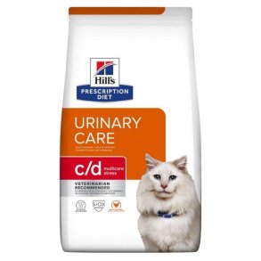 HILL'S PRESCRIPTION DIET Feline c/d Urinary Care Multicare Stress Trt kattefoder Kylling 3 kg