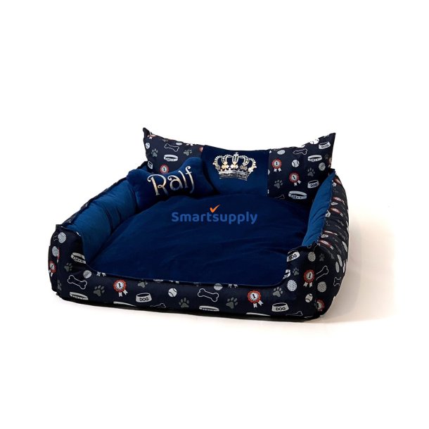 Go Gift Hunde- Og Katteseng Xl - Marinebl - 100X80x18 cm