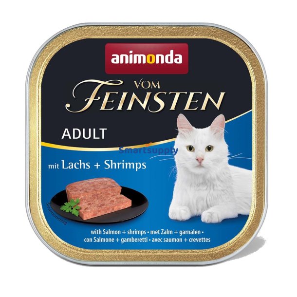 Animonda Vom Feinsten Voksen Laks Med Rejer - Vdfoder Til Katte - 100G