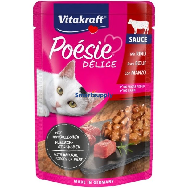 Vitakraft Poesie Delice Oksekd - Vdfoder Til Katte - 85 G