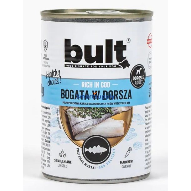 Bult Rig P Torsk - Vdfoder Til Hunde - 800 G