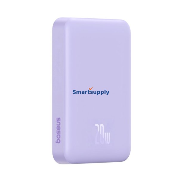 Baseus P10059001513-00 Lithium Polymer (Lipo) Powerbank 10000 mAh Trdls Opladning Lilla