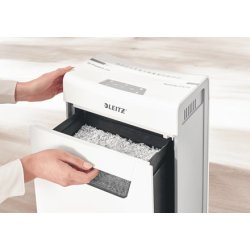 Leitz Shredder Iq Protect Premium 8X, P4, 8 Ark, 14 L Kurv
