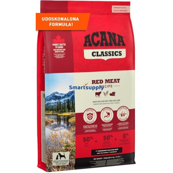 Acana Classics Red Meat - Trfoder Til Hunde - 9,7 Kg