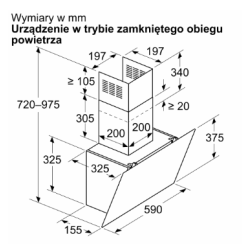 Bosch Serie 6 DWK65DK20 emhtte Vgmonteret Hvid 430 m3/h A