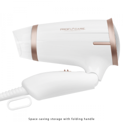 ProfiCare PC-HT 3009 1400 W Champagne, Hvid