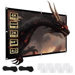 Maclean Projektionslrred, 84", 175X131cm, 25Mm 4:3 Kant, Spndekroge, Mc-166
