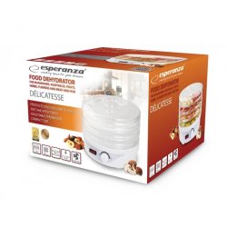 Esperanza EKD003 hydreringsmaskine til mad Transparent, Hvid 250 W