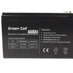 Green Cell AGM04 UPS batteri Blybatterier (VRLA) 12 V 7 At