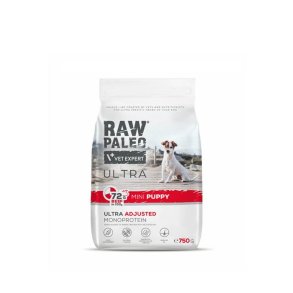 RAW PALEO Ultra Mini Puppy Beef - trfoder til hvalpe af sm racer - 750 g