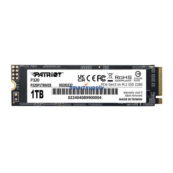 Ssd Patriot Viper P320 M.2 Pci-Ex4 NVME 512Gb 3Gb/S (P320p512gm28)