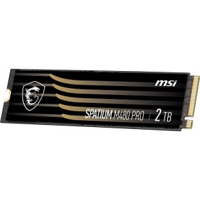 MSI Spatium M480 PRO PCIE 4.0 NVME M.2 2TB intern solid state drev PCI Express 4.0 3D NAND