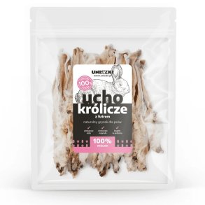 UNISZKI Kaninre med pels - godbid til hund - 20 styk