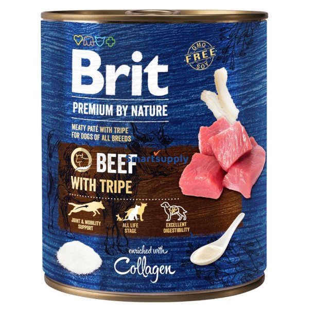 Brit Premium By Nature Oksekd Med Indmad - Vdfoder Til Hunde - 800 G